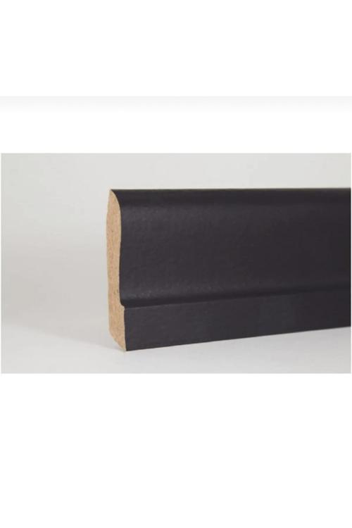 12.5 Mt 6Cm Süpürgelik Laminat Parke Model Siyah Finiş Folyo Siyah 01