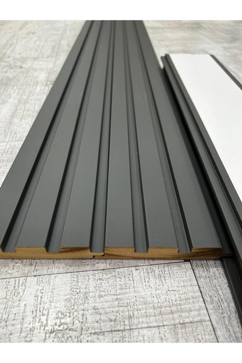 Dupa Duvar Panelleri Dekoratif Pvc Kaplama 4 Adet Lb- Soft Touch Fırtına Gri Lb3771