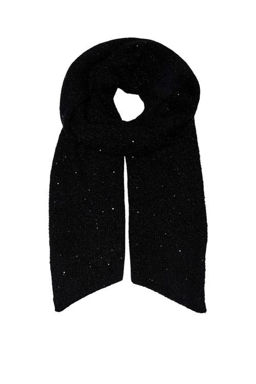 Kadın Onlsola Simli ve Pul Detaylı Yün Atkı 15349813 Siyah