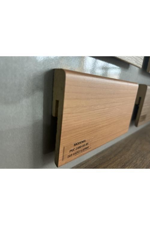 8Cm Renkli Pvc Kaplma Parke Süpürgelik 103 Lıght Kiraz