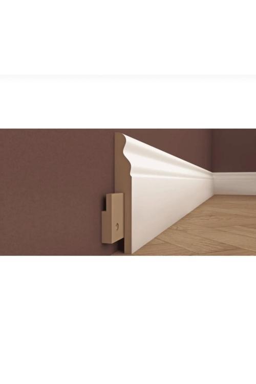 12.5 Mt Lake Pvc Kaplama Saten Beyaz 10 Cm Parke Süpürgelik 5 Adet 12,5 Mt -5 Boy