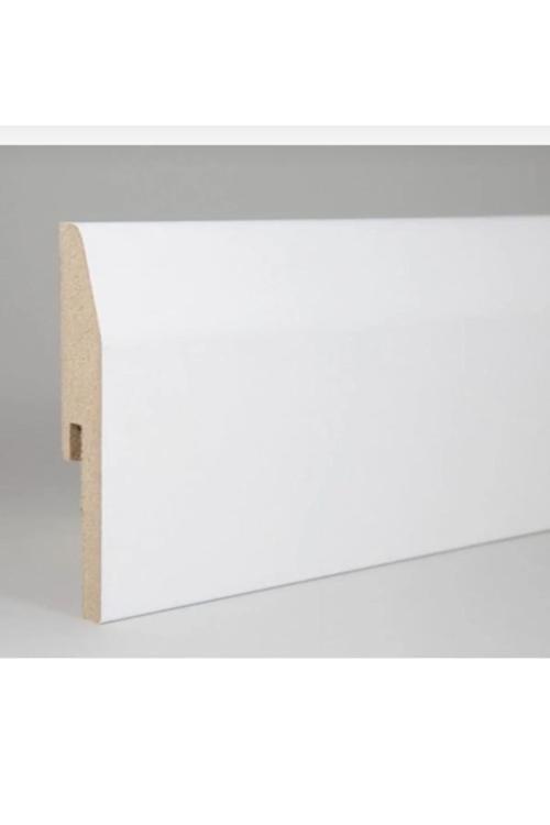 12.5 Mt Lake Pvc Kaplama Saten Beyaz 10 Cm Parke Süpürgelik