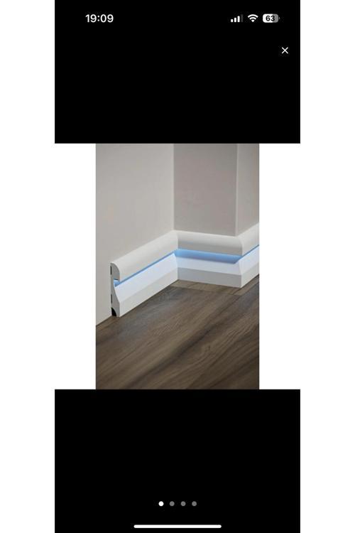 Ledli Süpürgelik %100 Sudan Etkilenmez 11,5 Cm X 2,40Cm