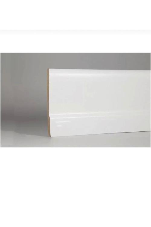 8 Cm S501 Lake Beyaz Laminatparke Süpürgelik Finish Folyo