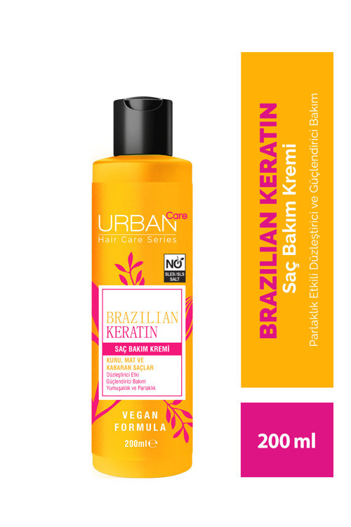 Brezilya Keratin Düzleştirici Etkili Saç Bakım Kremi-200ml-vegan