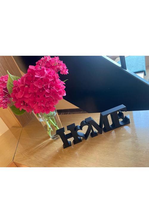 Home Yazılı Dekoratif Biblo Masaüstü Dekor Plastik 22X6Cm