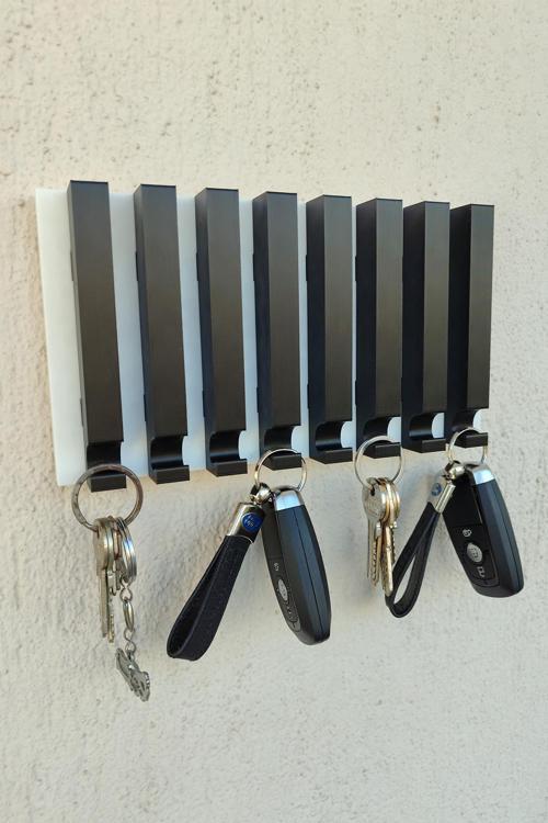 Anahtarlık Askısı 13 X 24 Cm 8 Adet Anahtarlık Asılabilir İşyeri Veya Ev İçin Anahtar Askısı Plastik