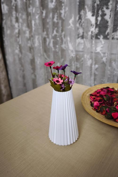 Bohem Tarz İskandinav Mini Vazo 3D Plastik 1 Adet