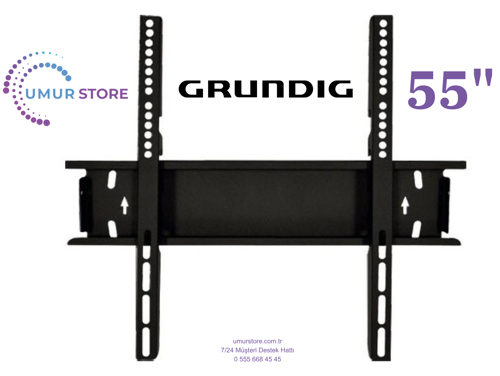 Grundig 55 GHO 9900 B 55 inç 139 Ekran Uyumlu Lcd Led TV Sabit Duvar Askı Aparatı