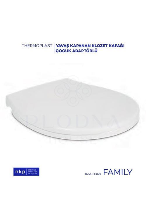 Family C Model Çift Kullanımlı Klozet Kapağı Küçük&Büyük Çocuk Adaptörlü