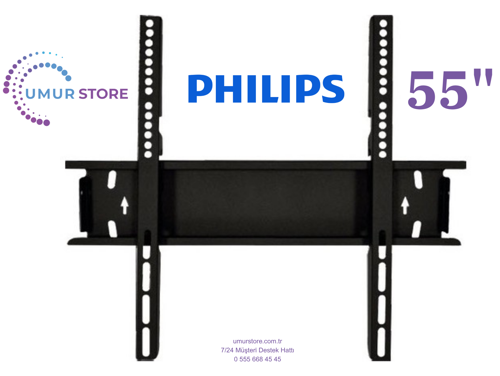 Philips 55PUS8609/62 55 inç 139 cm Uyumlu Lcd Led TV Sabit Duvar Askı Aparatı