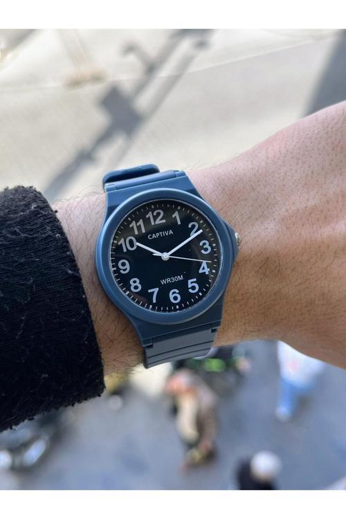 Analog Kalın Rakamlı 30 Metre Suya Dayanıklı Japon Makina Genç Ve Yetişkin Kol Saati 2223