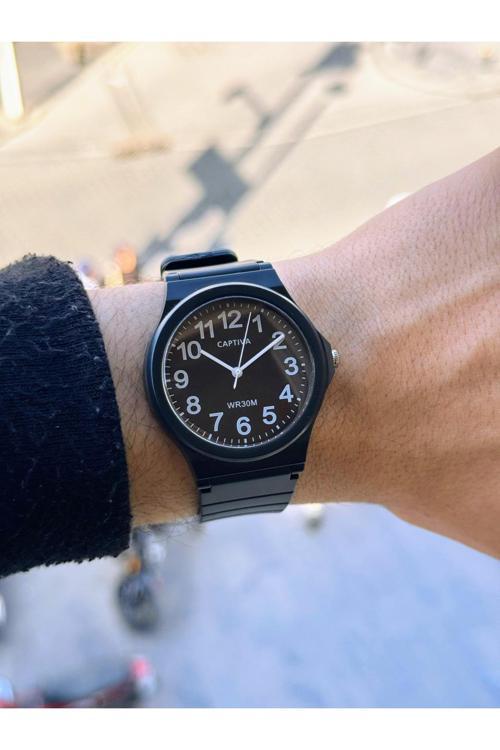 Analog Kalın Rakamlı 30 Metre Suya Dayanıklı Japon Makina Genç Ve Yetişkin Kol Saati 2223