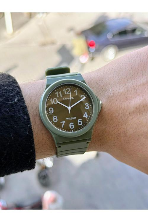 Analog Kalın Rakamlı 30 Metre Suya Dayanıklı Japon Makina Genç Ve Yetişkin Kol Saati 2223