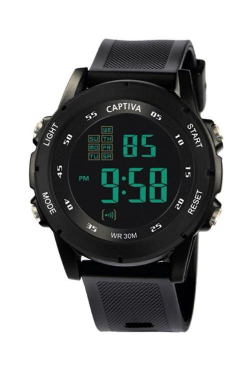 Dijital 30 Metre Suya Dayanıklı Işıklı Alarmlı Kronometreli Takvimli Hayalet Ekran Kol Saati