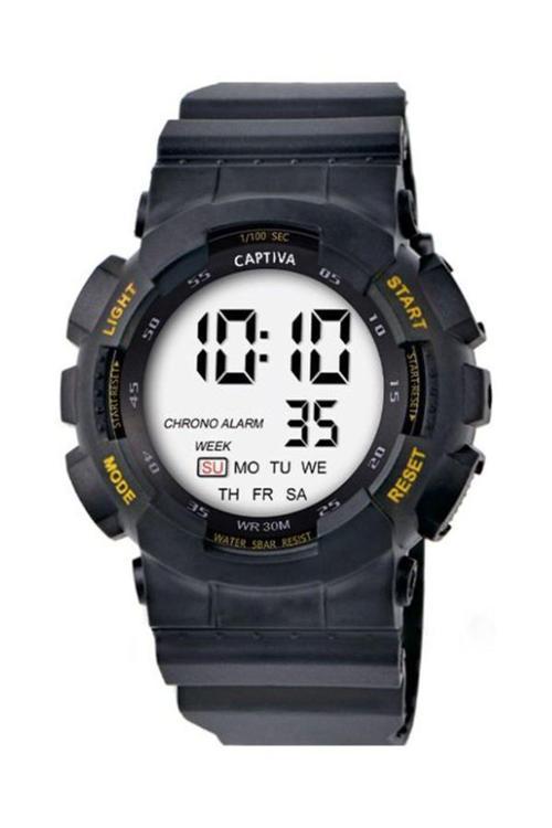 Dijital 30 Metre Suya Dayanıklı Işıklı Alarmlı Kronometreli Takvimli Ga Modeli Erkek Saati
