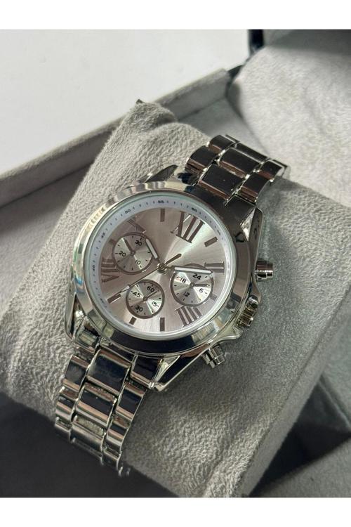 Gümüş Renk Metal Kol Saati