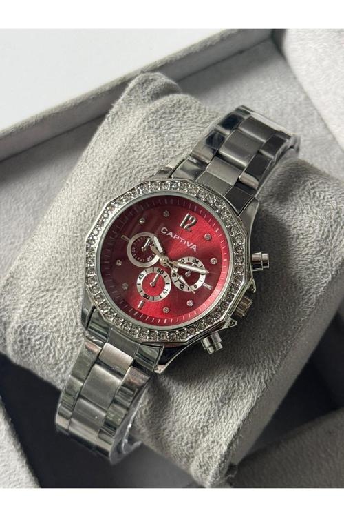 Captva Borda Renk Çelik Kol Saati