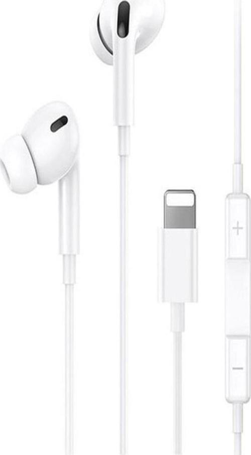 İphone Lightning Uçlu Silikonlu Mikrofonlu Kulaklık Pop Up Direk Bağlantı