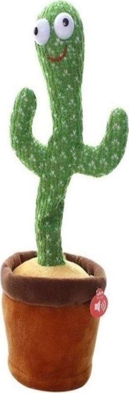 Konuşan Dans Eden Kaktüs Müzikli Işıklı Saksı Peluş Oyuncak - Cactus Toy - Dansçı Kaktüs