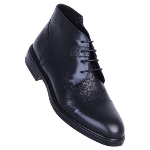 164 Siyah Garne Zigana Erkek %100 Deri Kürklü Bot