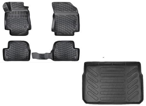 Citroen C3 2016 Sonrası Uyumlu 3D Havuzlu Paspas + Bagaj Havuzu Set