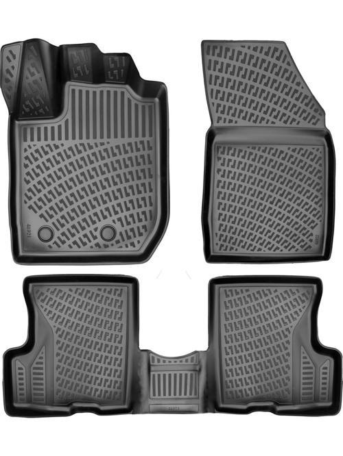 Dacia Duster 4x2 2023 Sonrası Uyumlu 3D Havuzlu Paspas Siyah