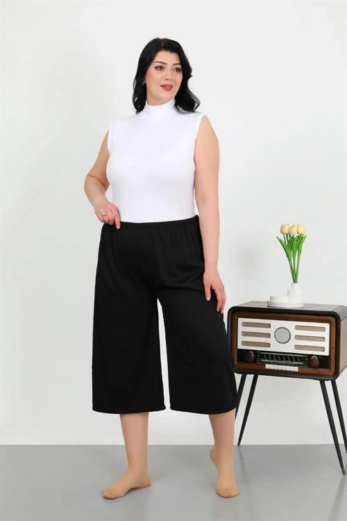 Giyim Kadın Büyük Beden Bürümcük Kapri