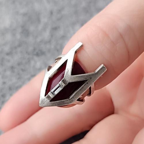 Zirkon Taşlı Kadın Tırnak Yüzük Gümüş Kaplama Ayarlanabilir El Yapımı Tırnak Yüzük