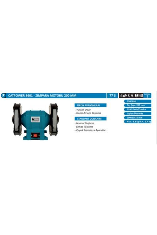 8601- Zımpara Motoru, 200 Mm, 350W.