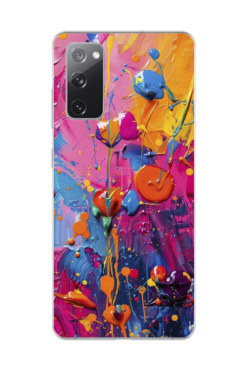 Samsung Galaxy S20 Fe Uyumlu Şeffaf Kılıf Graffiti 3 Tasarımlı