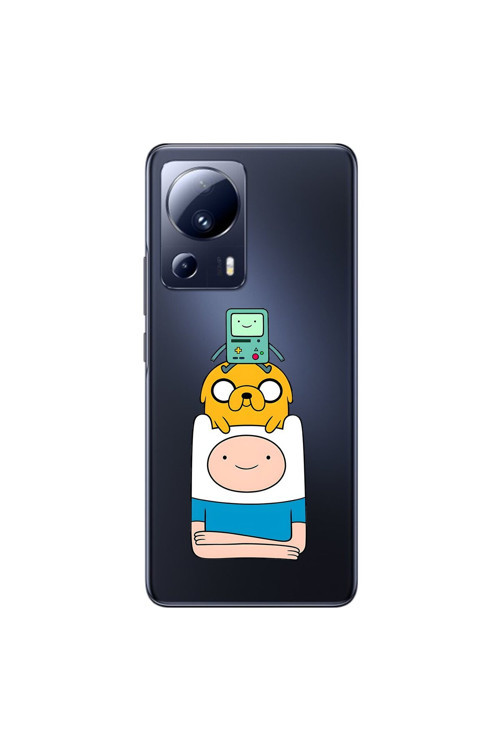 Xiaomi Mi 13 Lite Uyumlu Şeffaf Kılıf Cartoon 1 Tasarımlı