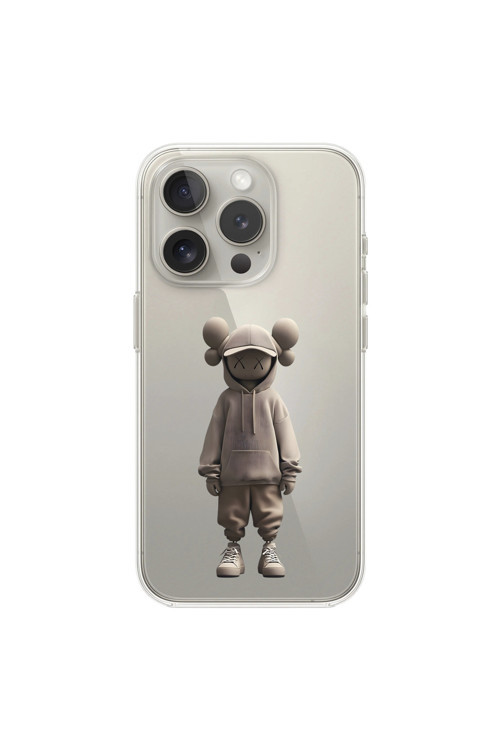 İphone 16 Pro Max Uyumlu Şeffaf Kılıf No Face 3 Tasarımlı