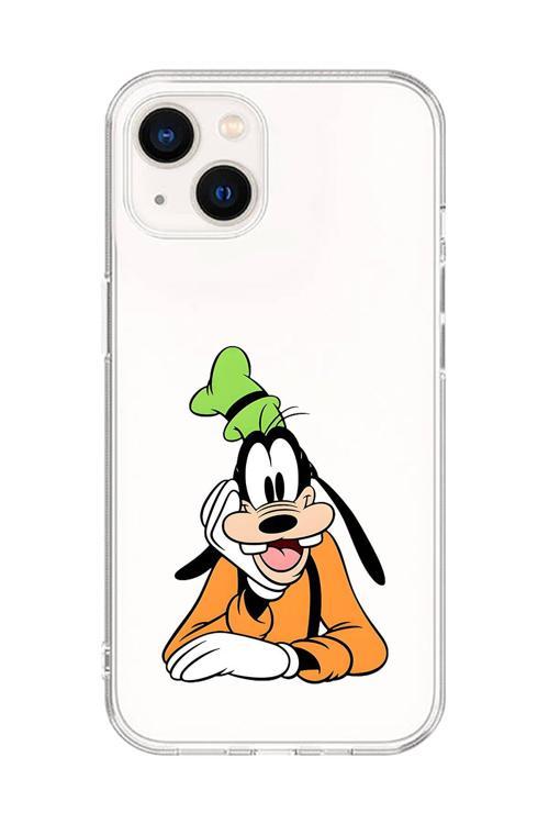 İphone 13 Uyumlu Şeffaf Kılıf Cartoon Goofy 5 Tasarımlı