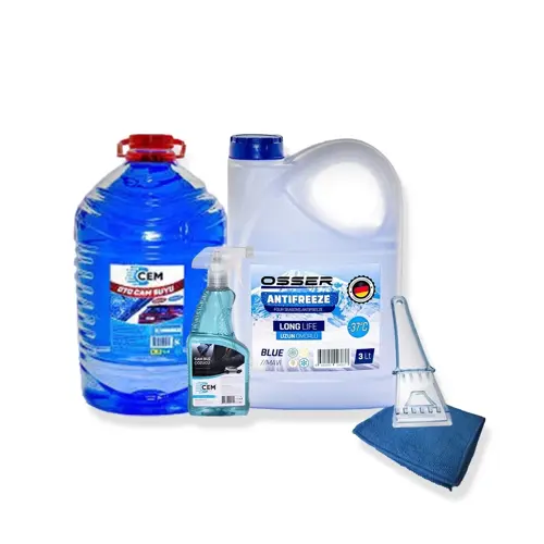 CAR CARE Ultra Kışlık Oto Bakım Seti 5 Parça Mikro Fiber Bez Hediye