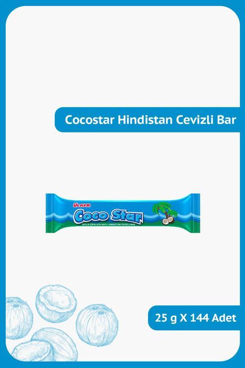 COCOSTAR Hindistan Cevizli Sütlü Çikolata Kaplamalı Bar - 25 gram - 144 Adet