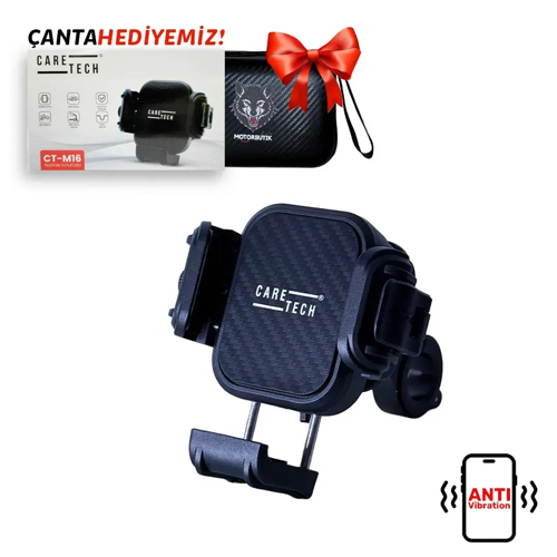 CARETECH TELEFON TUTUCU CT-M16 TİTREŞİM MODÜLLÜ (GİDON BAĞLANTILI)