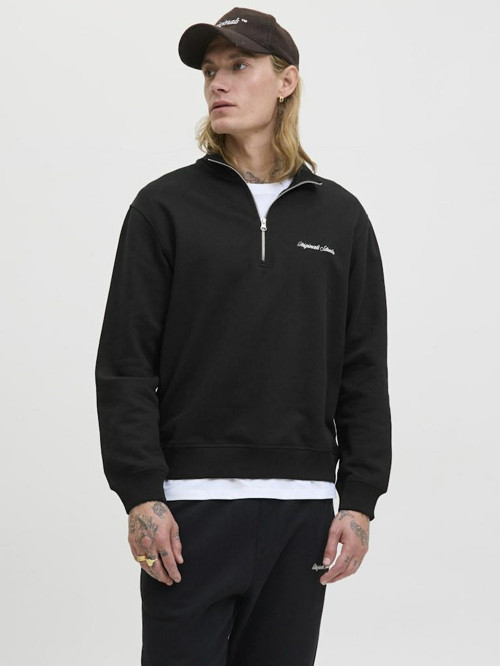Jack Jones Norrebro Fermuarlı Yaka Relax Fit Erkek Sweat 12282899