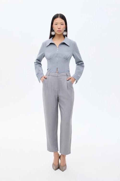 Yüksek Bel Havuç Kadın Pantolon