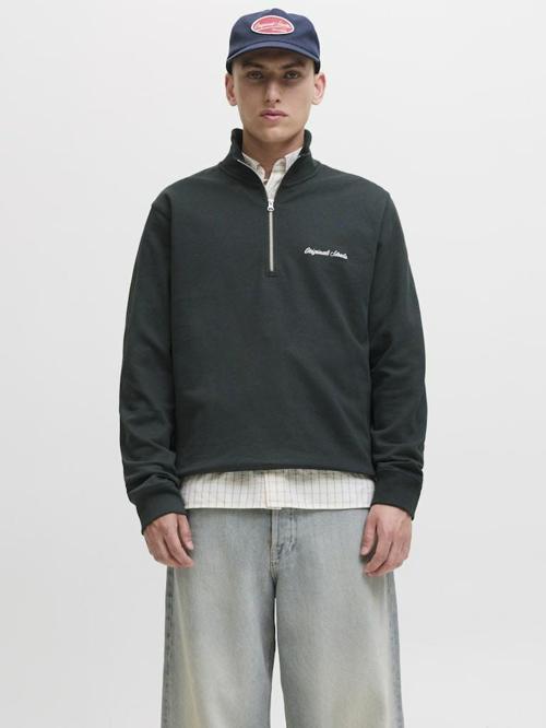 Jack Jones Norrebro Fermuarlı Yaka Relax Fit Erkek Sweat 12282899