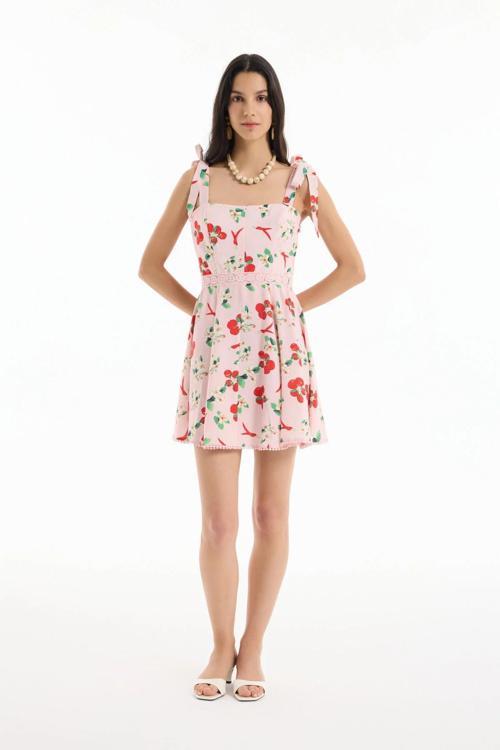 Şerit Detaylı Elbise 25YELB00408