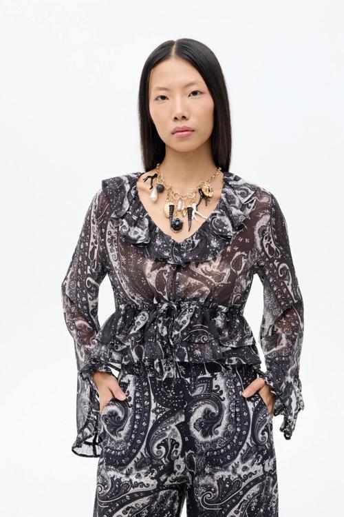 Fırfır Detaylı Bluz