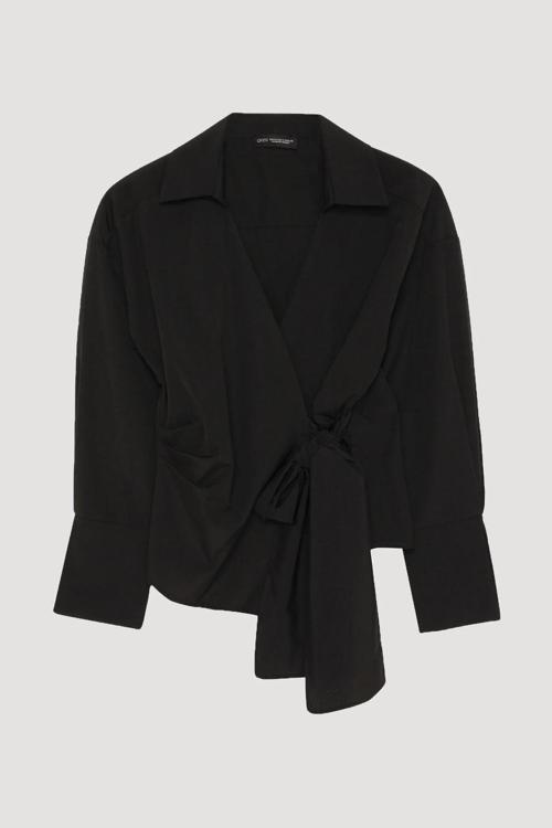 Önü Bağlama Detaylı Bluz