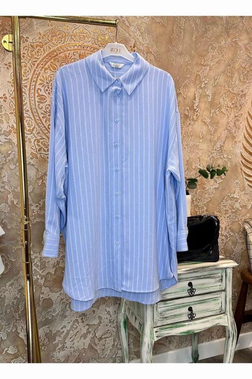 Oversize Kadın Gömlek 25YGML00477