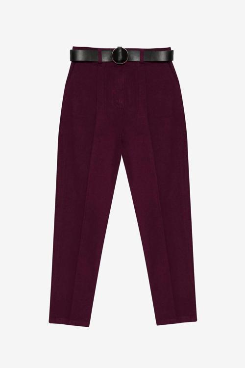 Beli Kemerli Kadın Pantolon