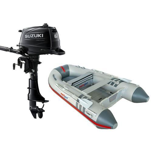 330 Ahşap Tabanlı Şişme Bot + Suzuki 6 HP Deniz Motoru