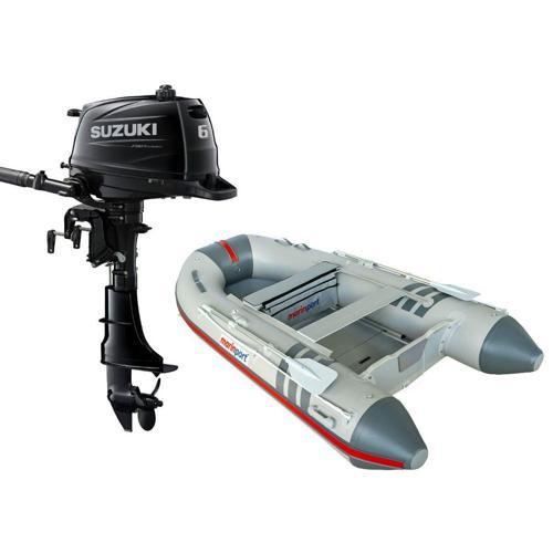 300 Ahşap Tabanlı Şişme Bot + Suzuki 6 HP Deniz Motoru