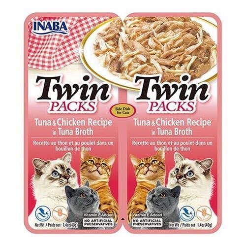 Inaba Packs Ton Balıklı ve Tavuklu Kedi Çorbası 2X40 Gr