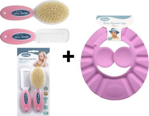 Naturel Fırça Tarak +bebek Duş Başlığı Seti