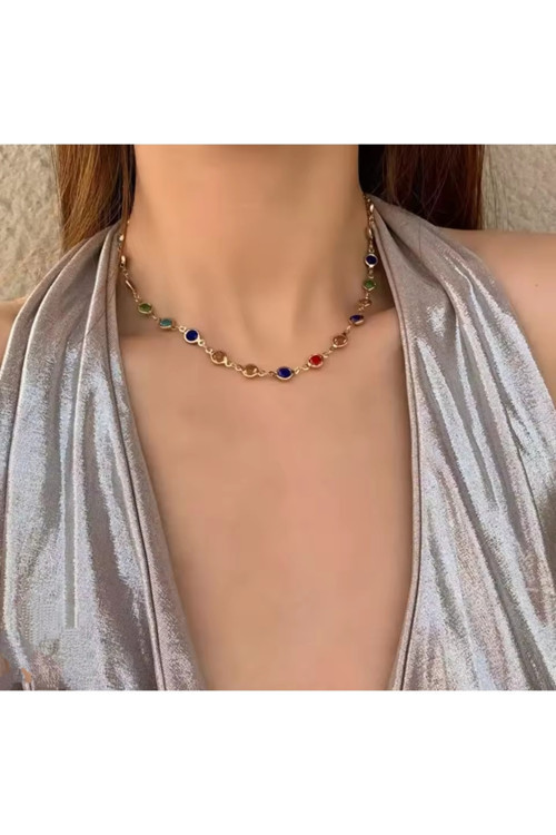 Renkli Taşlı Kolye